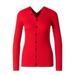 1. NWT PROENZA SCHOULER WHITE LABEL CARDIGAN WITH NECKLINE CUTOUTS SIZE XS
